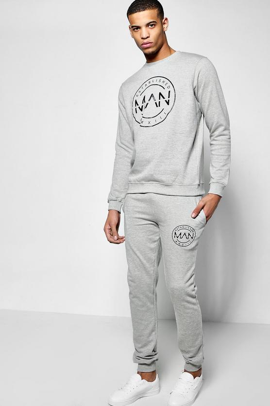 Skinny Fit MAN Sweat Tracksuit